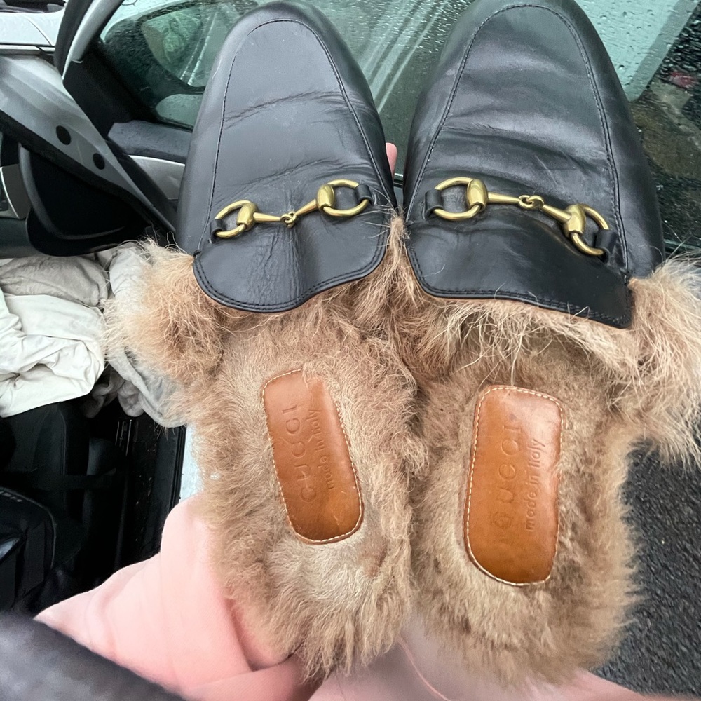 Gucci princetown horsebit backless loafers